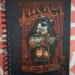 Vintage mickey mouse journal with page selection